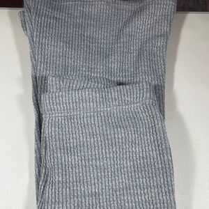 Aerie- Ribbed Gray Flare Leggings